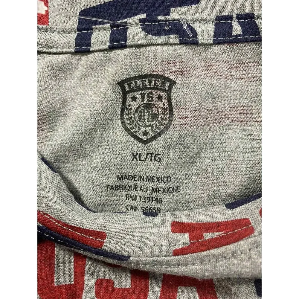 Eleven Boys Youth T-shirt Tee Pullover USA AMERICAN LOGO GRAY‎ T SHIRT Cotton